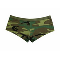 Women's Blank Woodland Camo Booty Shorts